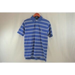 Polo Ralph Lauren Collared Shirt Blue Striped  Mens Small Relaxed Oversize Fit